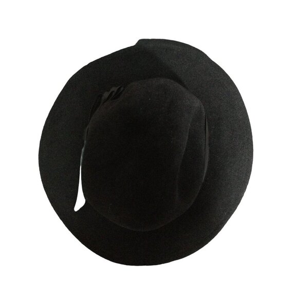 Vintage Womens Fedoria Hat United Hatters Cap Millinery Works Classic Ribbon Tri - Picture 5 of 10